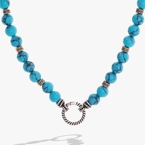 Alex and Ani Blue Beaded Untamed Necklace